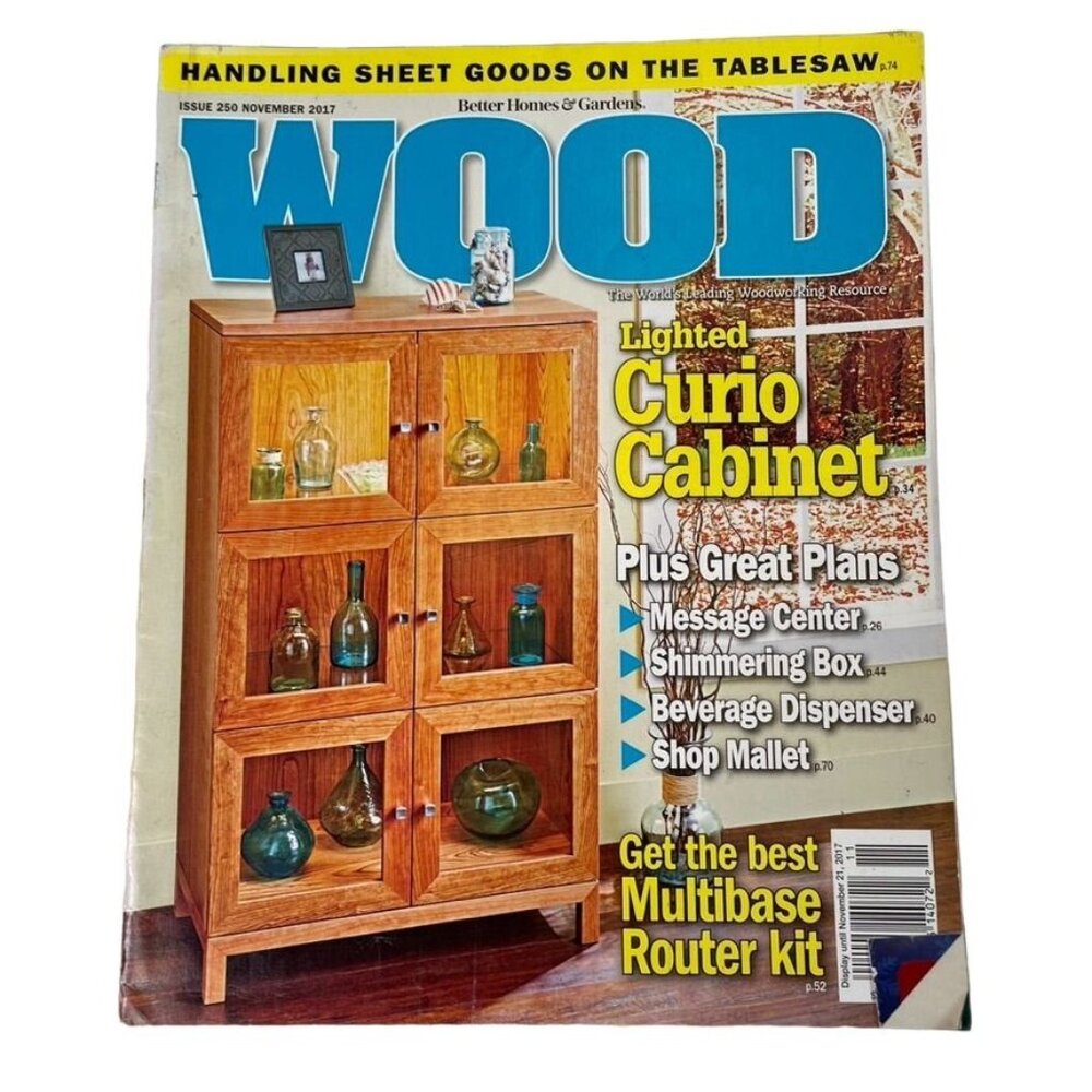 Wood Woodworking Magazine Vol 34 Issue 250 No 6 Nov 2017 Tips Tricks  Techniques
